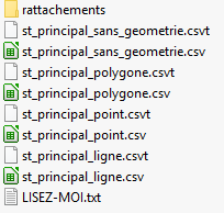 Enregistrement du fichier d’export